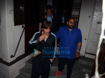 Shah Rukh Khan snapped at a recording studio in Bandra