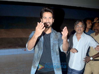 Shahid Kapoor spotted at Chandan Cinema in Juhu