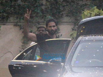 Shahid Kapoor spotted outside the gym