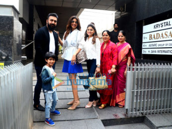 Shilpa Shetty and family spotted in Bandra for lunch