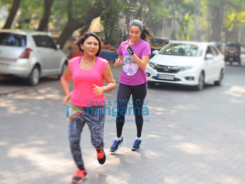 Shraddha Kapoor jogging in Bandra