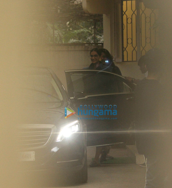 Sonam Kapoor and R. Balki snapped at Sunny Super Sound in Juhu Sonam Kapoor and R. Balki snapped at Sunny Super Sound in Juhu