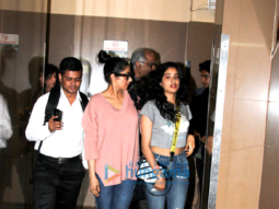 Sridevi, Janhvi Kapoor & Ishaan Khattar snapped at PVR in Juhu