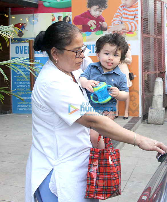Taimur Ali Khan spotted at play school in Bandra Taimur Ali Khan spotted at play school in Bandra