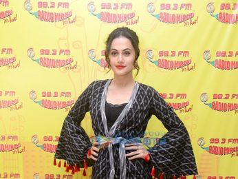 Taapsee Pannu and Srishti Srivastav snapped promoting Dil Juunglee at Radio Mirchi