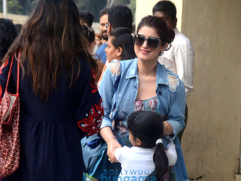 Twinkle Khanna snapped with Nitara at PVR, Juhu