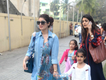 Twinkle Khanna snapped with Nitara at PVR, Juhu