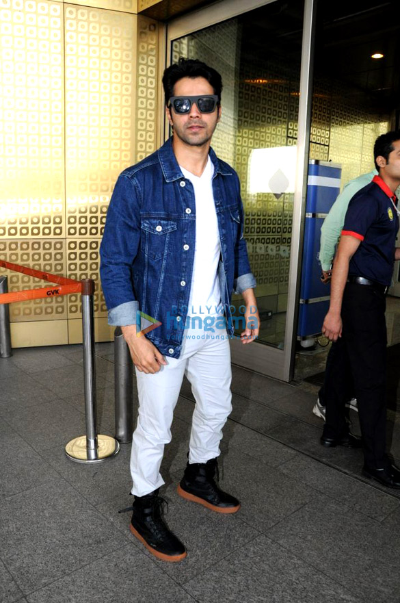 Varun Dhawan and Amit Gaur snapped at the airport Varun Dhawan and Amit Gaur snapped at the airport