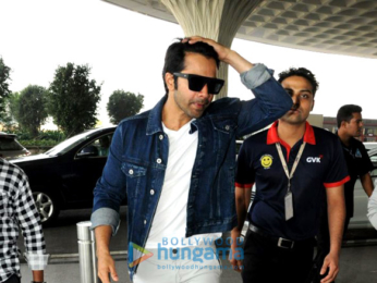 Varun Dhawan and Amit Gaur snapped at the airport
