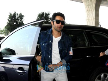 Varun Dhawan and Amit Gaur snapped at the airport