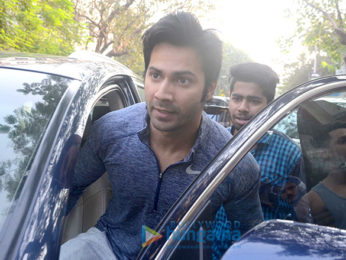 Varun Dhawan spotted at gym in Juhu