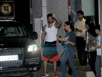 Varun Dhawan spotted at the gym