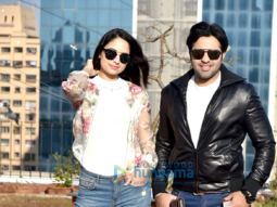 Zoya Afroz and Yuvraj Singh at a photoshoot