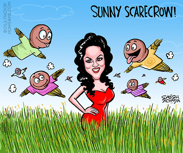 Bollywood Toons: Sunny Leone the Scarecrow