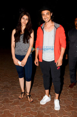 Aayush Sharma and Warina Hussain spotted at the dance class in Bandra
