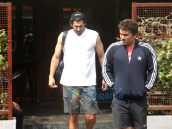 Aditya Roy Kapur and Mohit Suri spotted outside a cafe in Bandra
