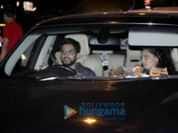 Aaditya Thackeray and Saiyami Kher spotted at Smoke House Deli