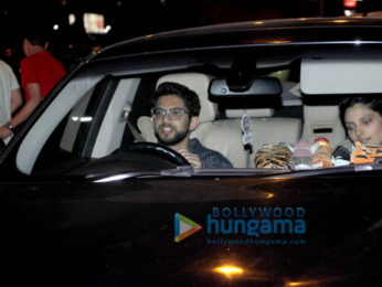 Aditya Thackeray and Saiyami Kher spotted at Smoke House Deli