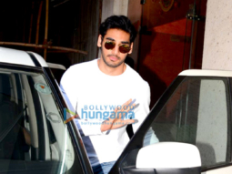 Ahan Shetty spotted after a clinic session in Bandra