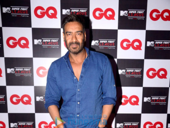Ajay Devgn, Arbaaz Khan and Sulaiman Merchant attend the launch of MTV Super Fight League