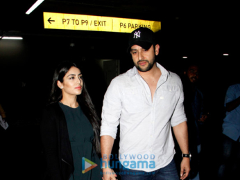Ajay Devgn, Kajol, Sidharth Malhotra, Sussanne Khan and Aftab Shivdasini snapped at the Mumbai airport last night