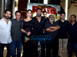 Ajay Devgn and Ileana D’Cruz grace the trailer launch of ‘Raid’