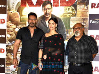 Ajay Devgn and Ileana D’Cruz grace the trailer launch of 'Raid'