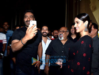 Ajay Devgn and Ileana D'Cruz grace the trailer launch of 'Raid'