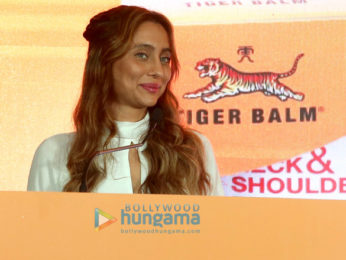 Anusha Dandekar snapped promoting Tiger Balm