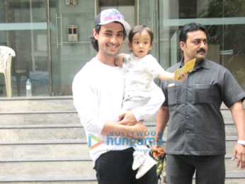 Ayush Sharma spotted with his son at his school in Bandra