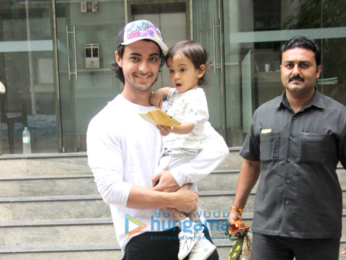 Ayush Sharma spotted with his son at his school in Bandra