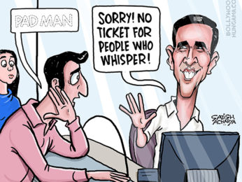 Bollywood Toons: Akshay Kumar’s Pad Man wants to change social attitude! Bollywood Toons: Akshay Kumar’s Pad Man wants to change social attitude!