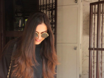 Deepika Padukone snapped at a recording studio in Bandra