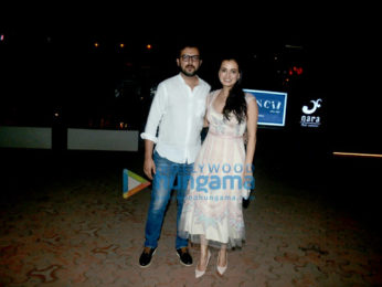 Dia Mirza snapped with Sahil Sangha post dinner at BKC
