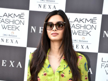 Diana Penty snapped attending the Lakme Fashion Week 2018