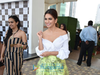 Disha Patani, Kriti Kharbanda and RJ Malishka snapped at the Lakme Fashion Week 2018