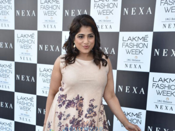 Disha Patani, Kriti Kharbanda and RJ Malishka snapped at the Lakme Fashion Week 2018