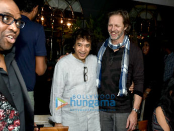 Grammy winner John McLaughlin and Zakir Hussain snapped at Dine at The Quarter Hotel