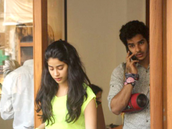 Janhvi Kapoor and Ishaan Khatter spotted at Sequel Cafe in Bandra