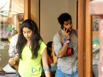 Janhvi Kapoor and Ishaan Khatter spotted at Sequel Cafe in Bandra