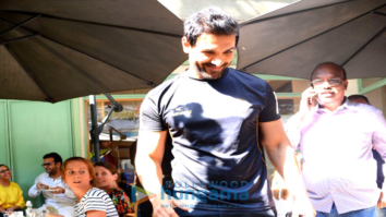 John Abraham spotted at The Kitchen Garden in Bandra
