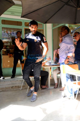 John Abraham spotted at The Kitchen Garden in Bandra