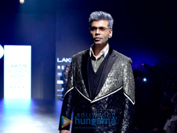 Karan Johar walks the ramp for Shane and Falguni Peacock