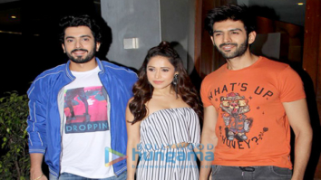 Kartik Aaryan, Sunny Singh Nijjar and Nushrat Bharucha spotted at Salt Water Cafe