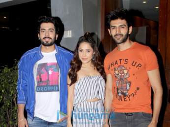 Kartik Aaryan, Sunny Singh Nijjar and Nushrat Bharucha spotted at Salt Water Cafe