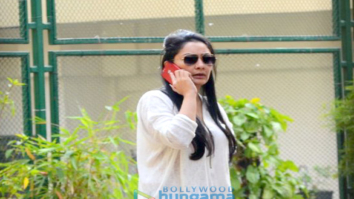 Maanyata Dutt spotted outside her residence in Bandra
