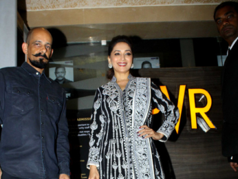 Madhuri Dixit attends special screening of Marathi movie Aapla Manus