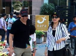 Madhuri Dixit snapped with family in Mumbai