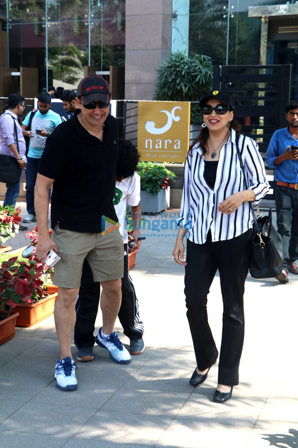 Madhuri Dixit snapped with family in Mumbai Madhuri Dixit snapped with family in Mumbai