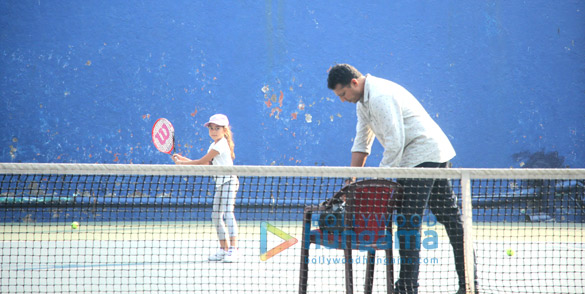 mahesh bhupati snapped with his daughter at a tennis court in bandra 6